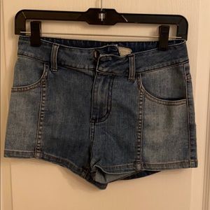 Free People Medium Wash Shorts